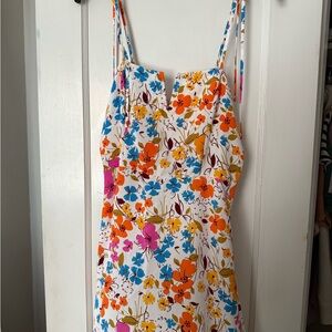 Floral Spaghetti Strap Dress